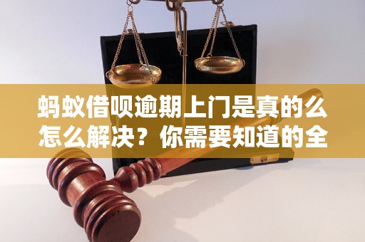 蚂蚁借呗逾期上门是真的么怎么解决？你需要知道的全部解决方法