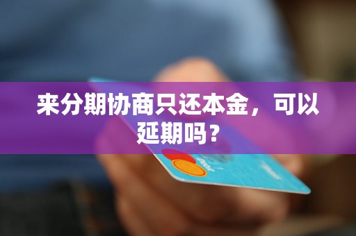 来分期协商只还本金，可以延期吗？