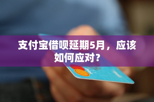 支付宝借呗延期5月，应该如何应对？