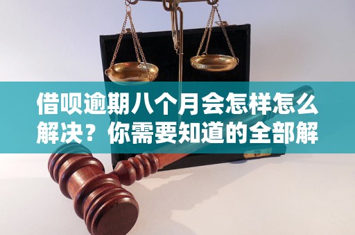 借呗逾期八个月会怎样怎么解决？你需要知道的全部解决方法