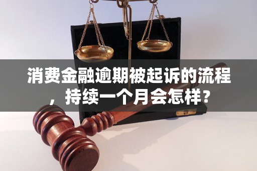 消费金融逾期被起诉的流程，持续一个月会怎样？