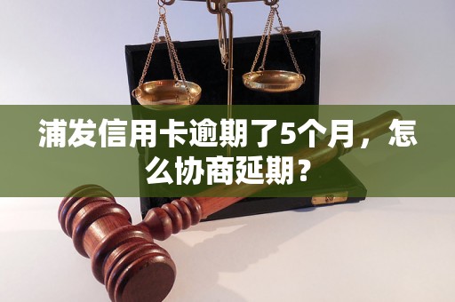 浦发信用卡逾期了5个月，怎么协商延期？