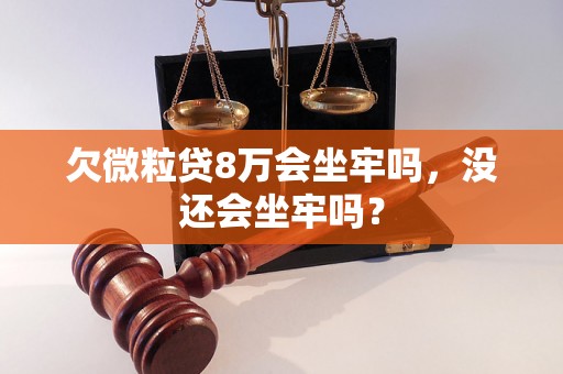 欠微粒贷8万会坐牢吗，没还会坐牢吗？