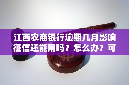 江西农商银行逾期几月影响征信还能用吗？怎么办？可以协商还本金吗？