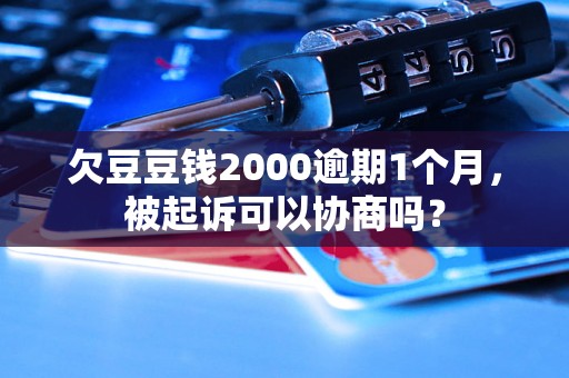 欠豆豆钱2000逾期1个月，被起诉可以协商吗？