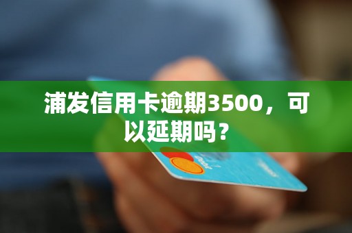 浦发信用卡逾期3500，可以延期吗？