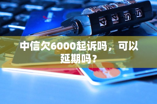 中信欠6000起诉吗，可以延期吗？