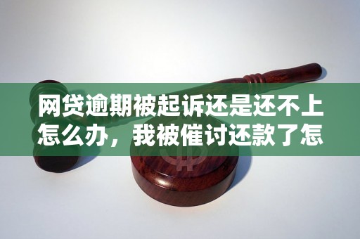 网贷逾期被起诉还是还不上怎么办，我被催讨还款了怎么办？