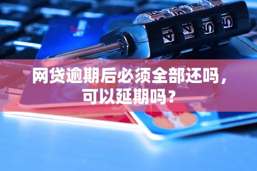 网贷逾期后必须全部还吗，可以延期吗？