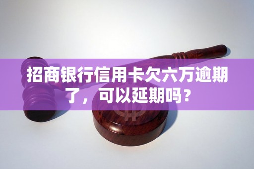 招商银行信用卡欠六万逾期了，可以延期吗？