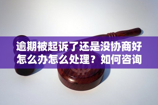 逾期被起诉了还是没协商好怎么办怎么处理？如何咨询相关问题？