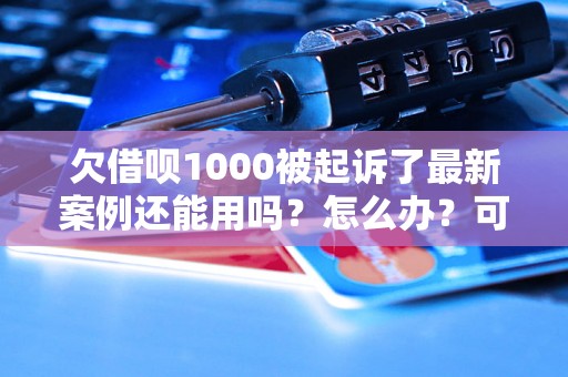 欠借呗1000被起诉了最新案例还能用吗？怎么办？可以协商还本金吗？