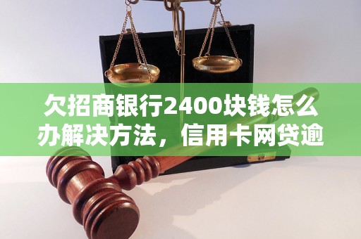 欠招商银行2400块钱怎么办解决方法，信用卡网贷逾期必看！