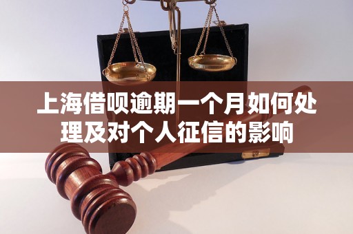 上海借呗逾期一个月如何处理及对个人征信的影响