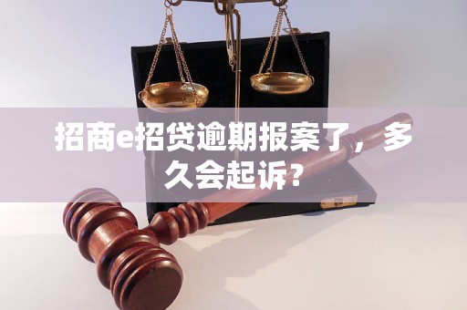 招商e招贷逾期报案了，多久会起诉？