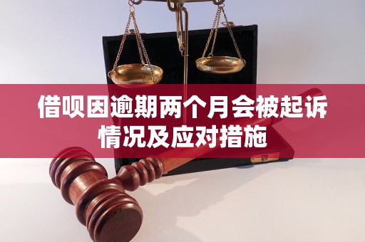 借呗因逾期两个月会被起诉情况及应对措施