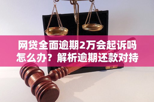 网贷全面逾期2万会起诉吗怎么办？解析逾期还款对持卡人的影响