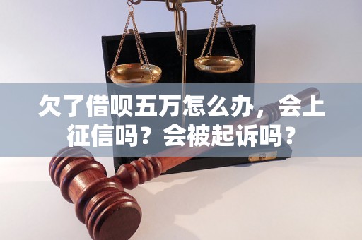 欠了借呗五万怎么办，会上征信吗？会被起诉吗？