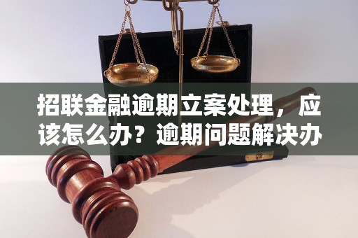 招联金融逾期立案处理，应该怎么办？逾期问题解决办法