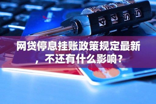 网贷停息挂账政策规定最新，不还有什么影响？