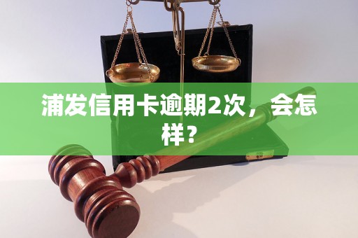 浦发信用卡逾期2次，会怎样？