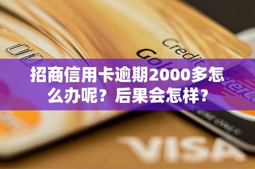 招商信用卡逾期2000多怎么办呢？后果会怎样？