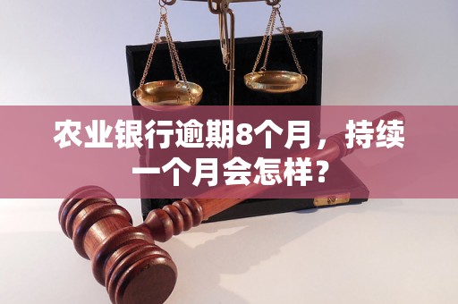 农业银行逾期8个月，持续一个月会怎样？