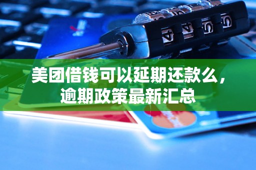 美团借钱可以延期还款么，逾期政策最新汇总