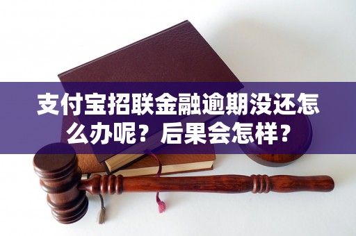 支付宝招联金融逾期没还怎么办呢？后果会怎样？