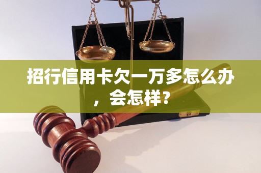 招行信用卡欠一万多怎么办，会怎样？