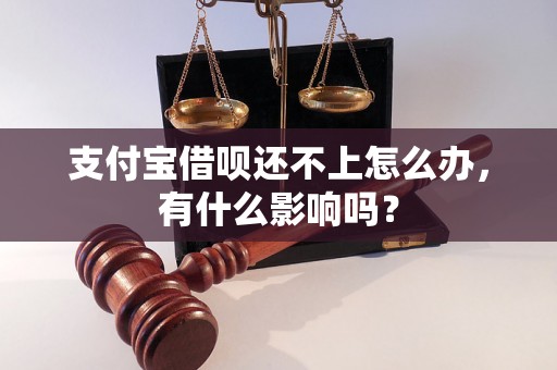 支付宝借呗还不上怎么办，有什么影响吗？