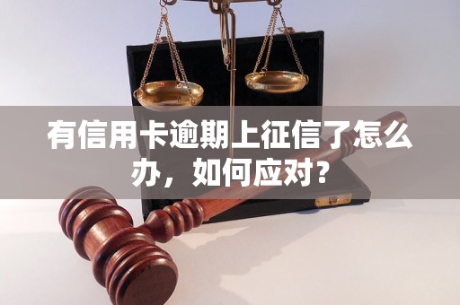 有信用卡逾期上征信了怎么办，如何应对？