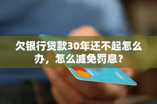 欠银行贷款30年还不起怎么办，怎么减免罚息？