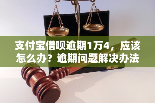 支付宝借呗逾期1万4，应该怎么办？逾期问题解决办法