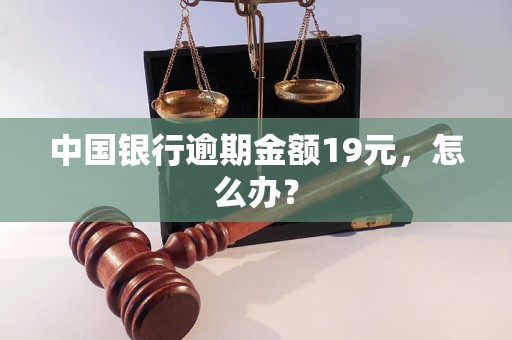 中国银行逾期金额19元，怎么办？