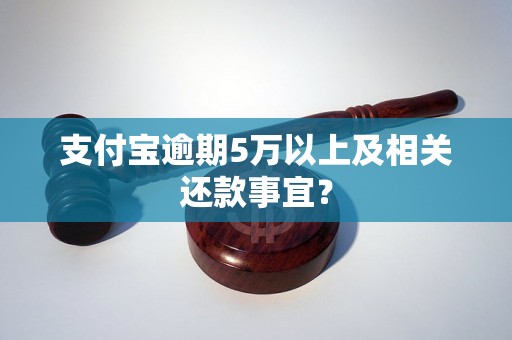 支付宝逾期5万以上及相关还款事宜？