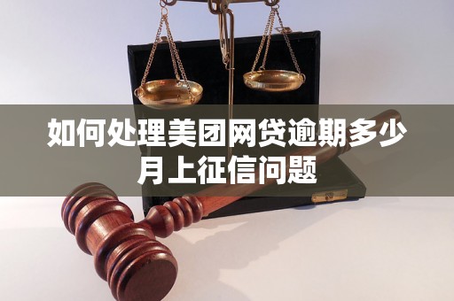 如何处理美团网贷逾期多少月上征信问题