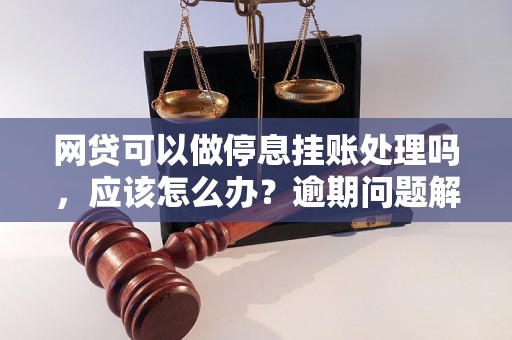 网贷可以做停息挂账处理吗，应该怎么办？逾期问题解决办法