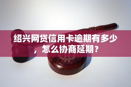 绍兴网贷信用卡逾期有多少，怎么协商延期？