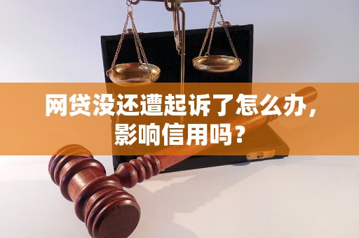 网贷没还遭起诉了怎么办，影响信用吗？