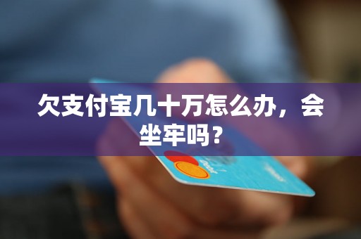 欠支付宝几十万怎么办，会坐牢吗？