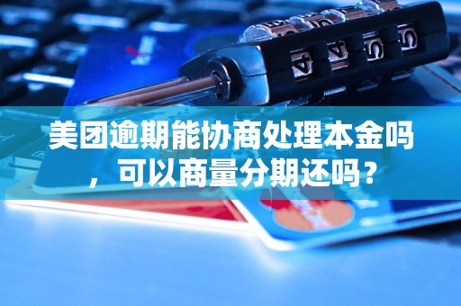 美团逾期能协商处理本金吗，可以商量分期还吗？