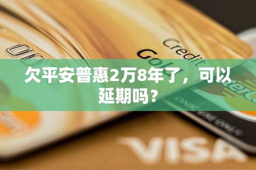 欠平安普惠2万8年了，可以延期吗？