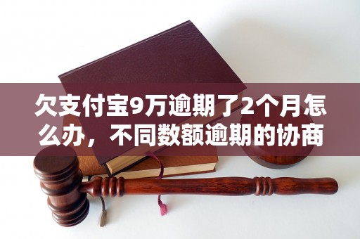 欠支付宝9万逾期了2个月怎么办，不同数额逾期的协商还款经验分享