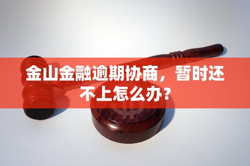 金山金融逾期协商，暂时还不上怎么办？