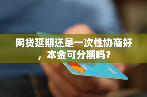 网贷延期还是一次性协商好，本金可分期吗？