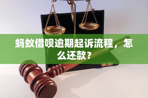 蚂蚁借呗逾期起诉流程，怎么还款？