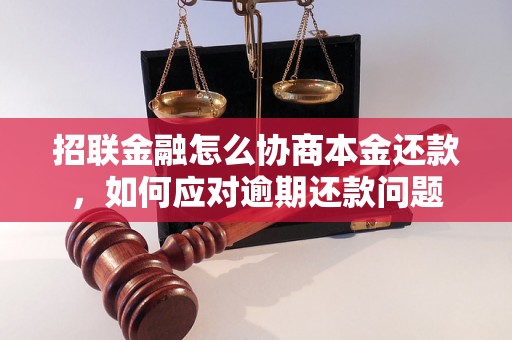 招联金融怎么协商本金还款，如何应对逾期还款问题