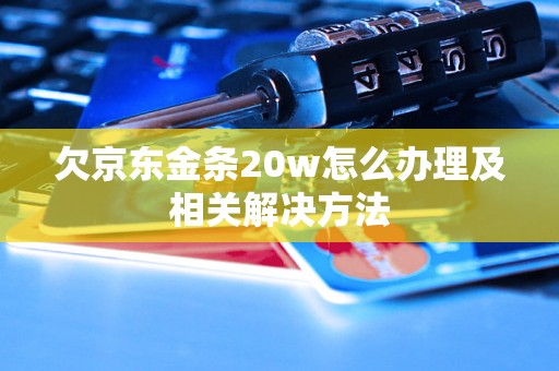 欠京东金条20w怎么办理及相关解决方法