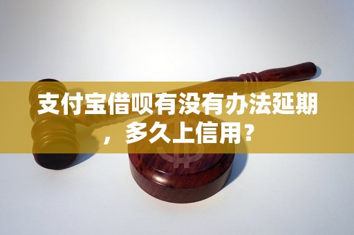 支付宝借呗有没有办法延期，多久上信用？